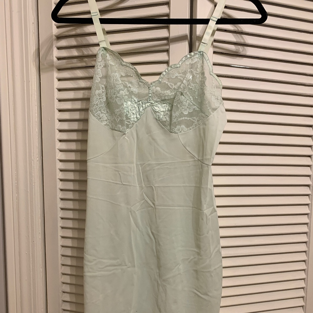 Vintage Green Slip Dress